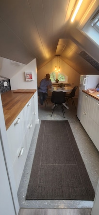 Kitchen with everything you need to prepare a simple meal.
