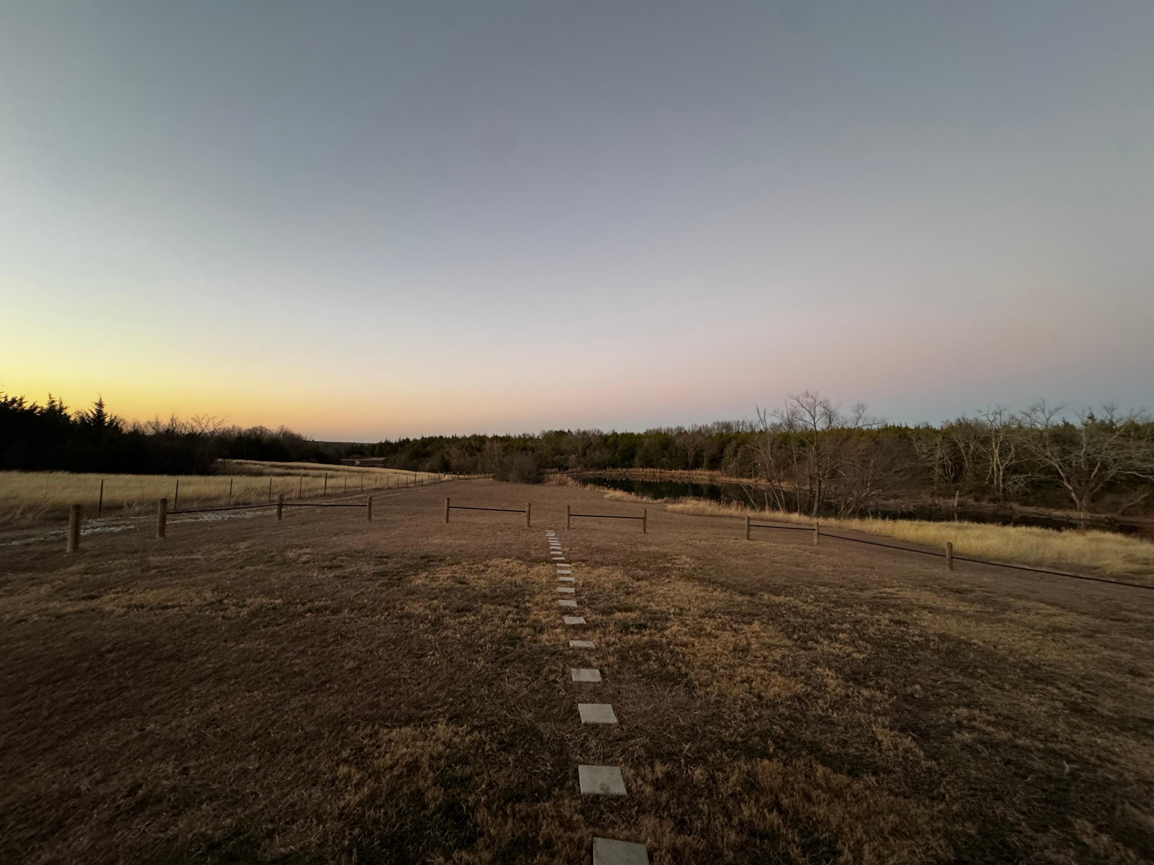 View from the back porch. 