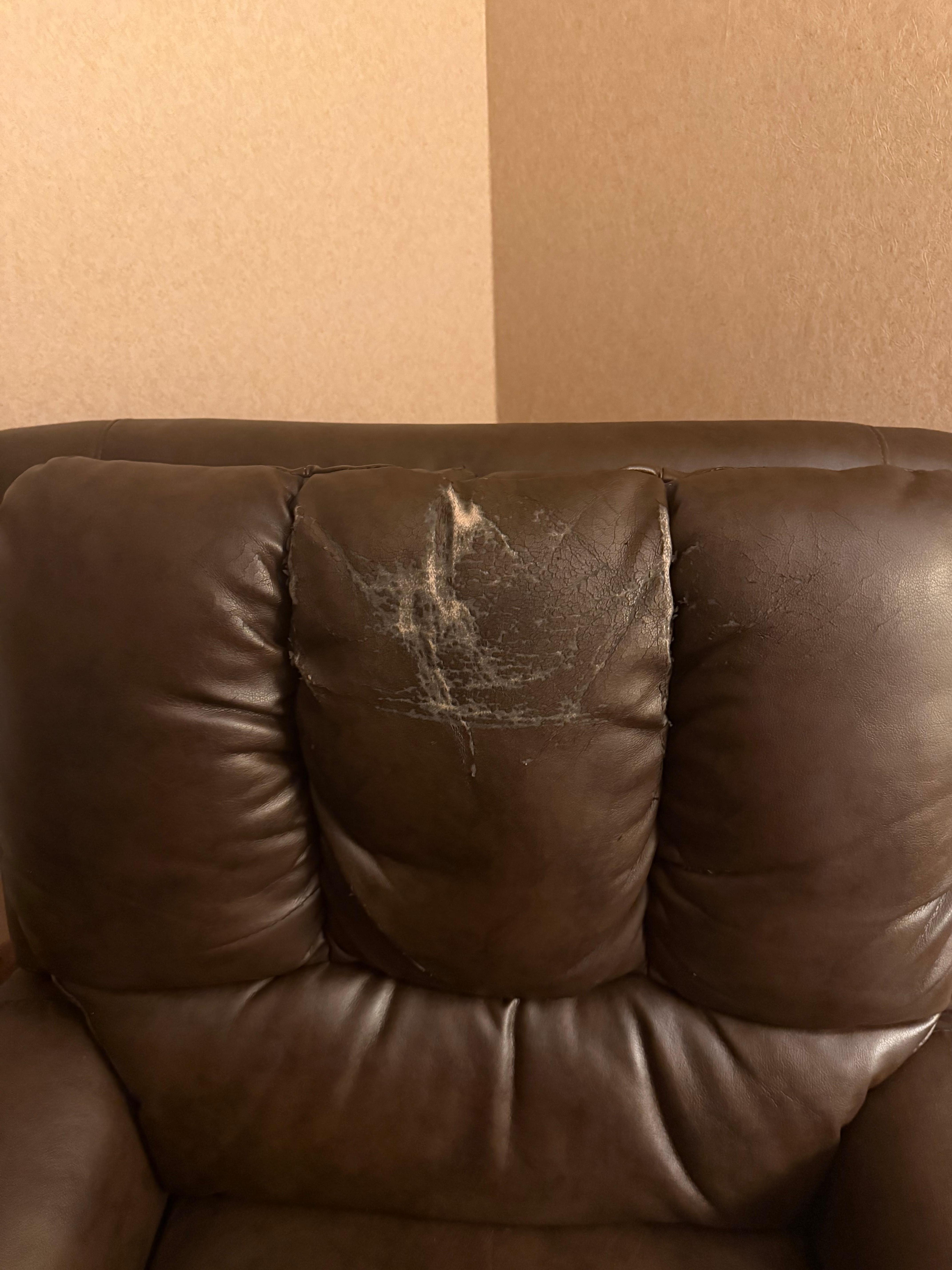 The recliner back in the room