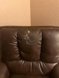 The recliner back in the room