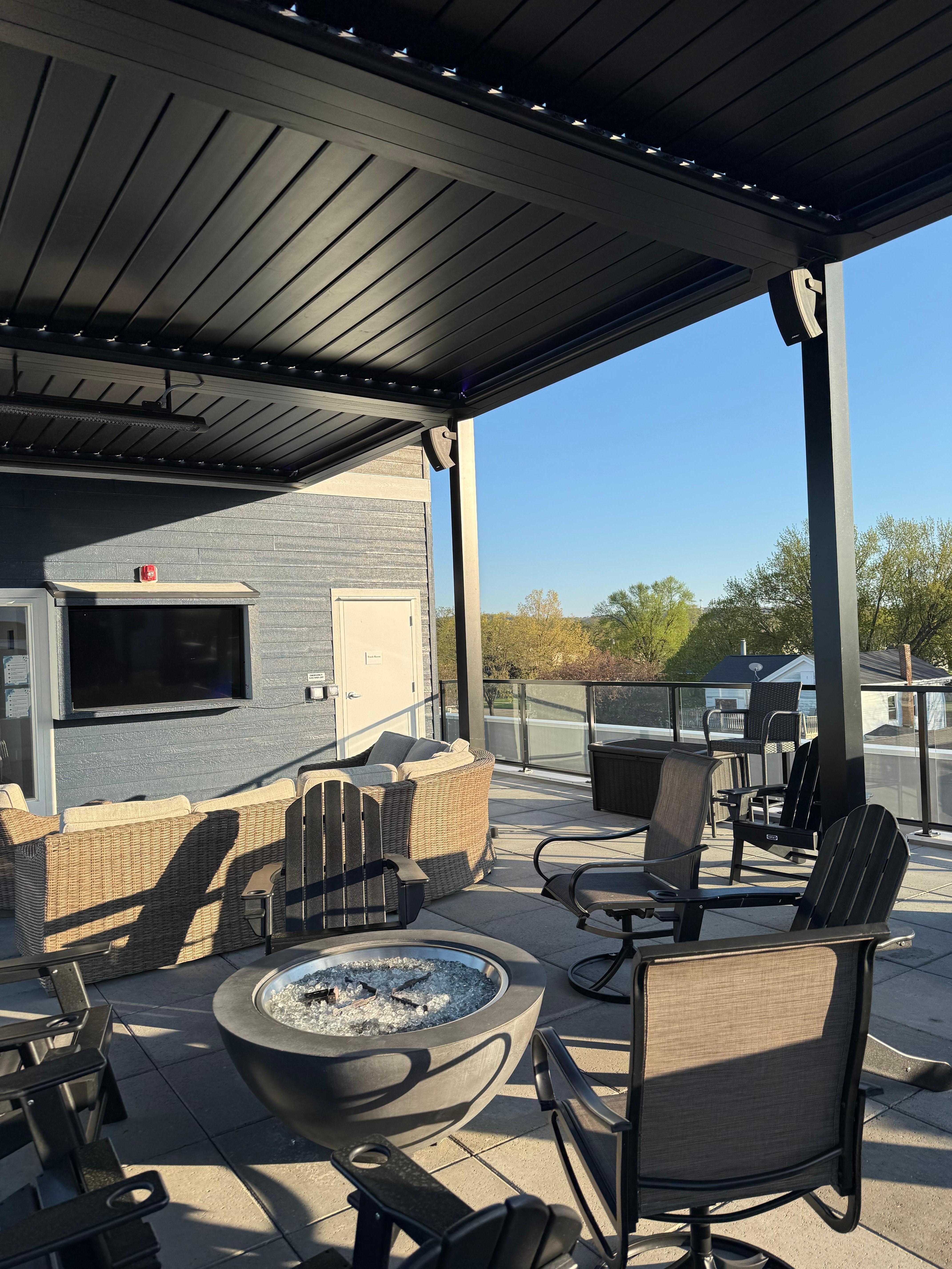 Rooftop seating 