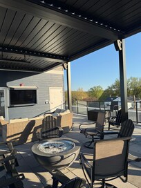Rooftop seating