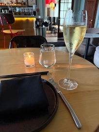 Nice ambiance in the bar area.