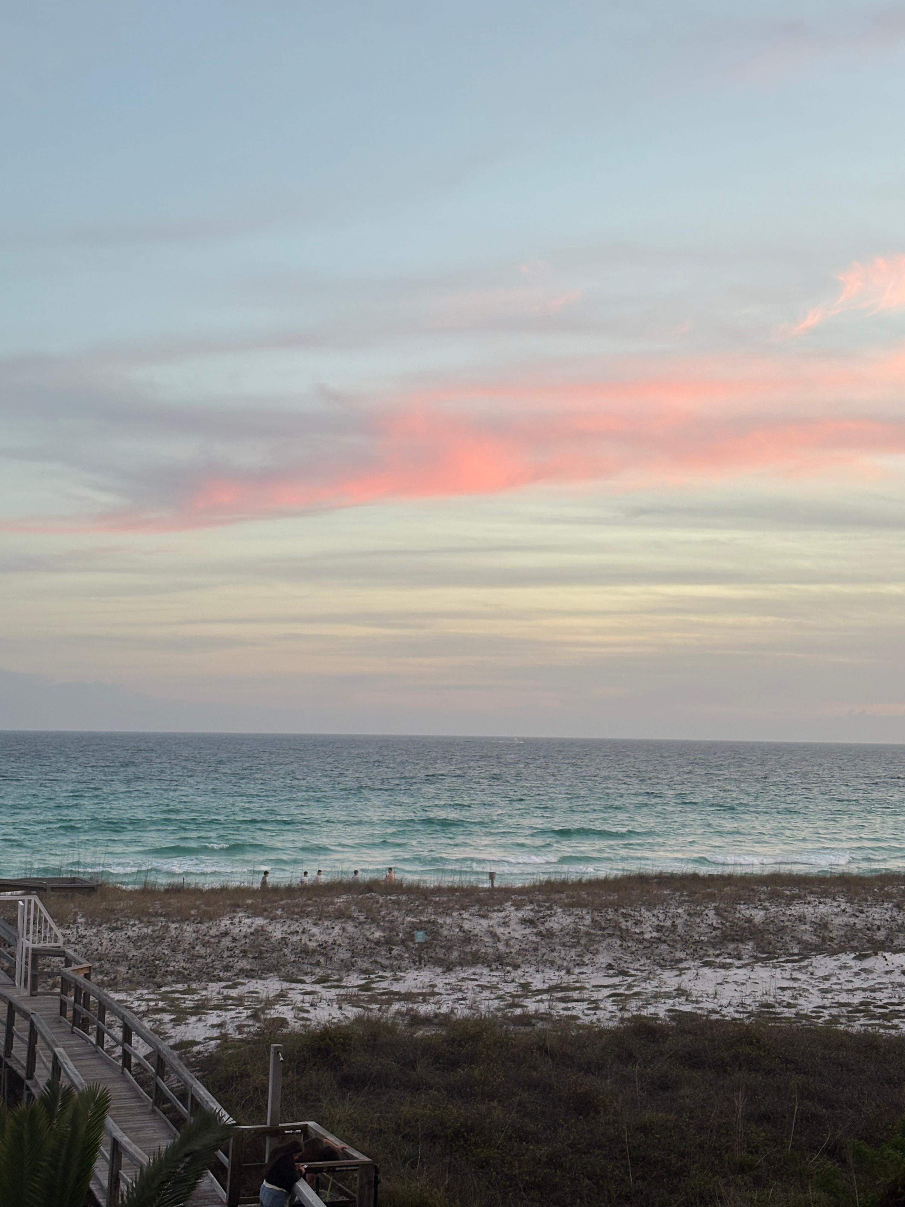 Sunset view from our balcony 