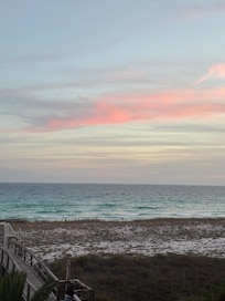 Sunset view from our balcony