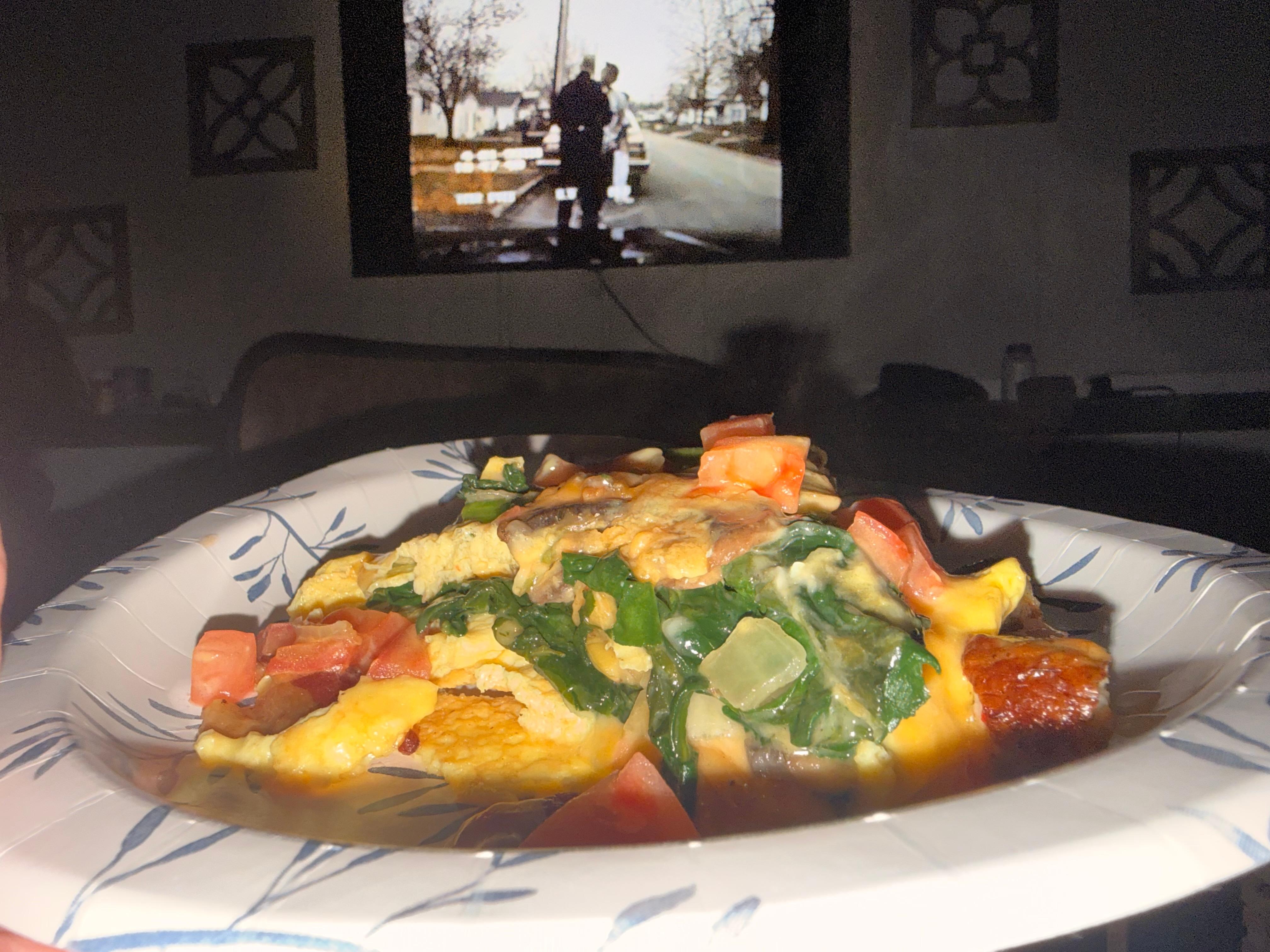 Breakfast in bed (Door dash. Lol)