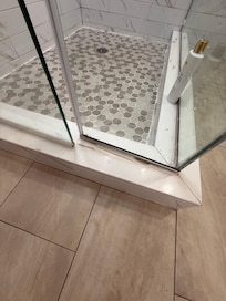 Door falling apart could of hurt someone