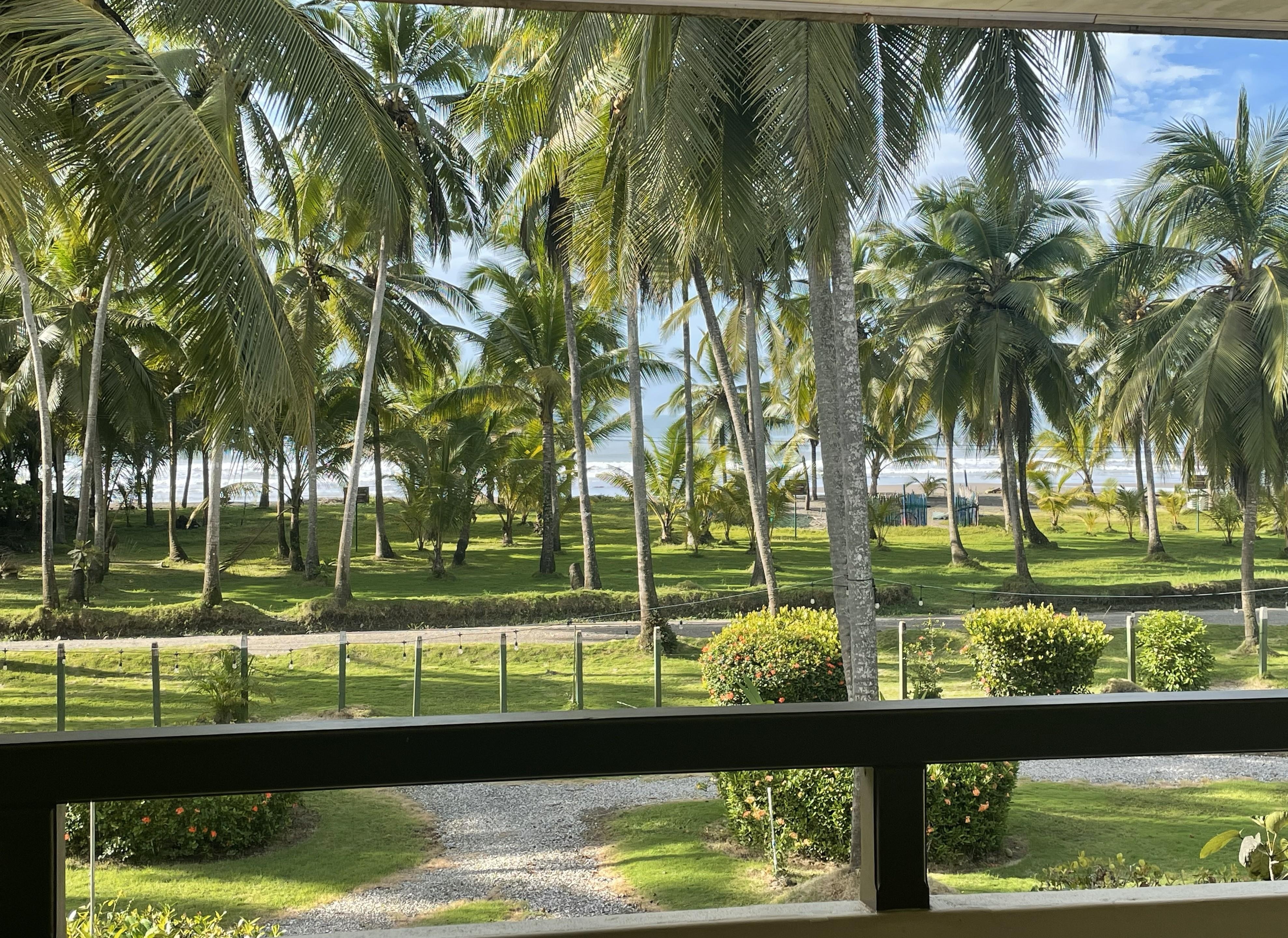 View toward ocean from second story room.