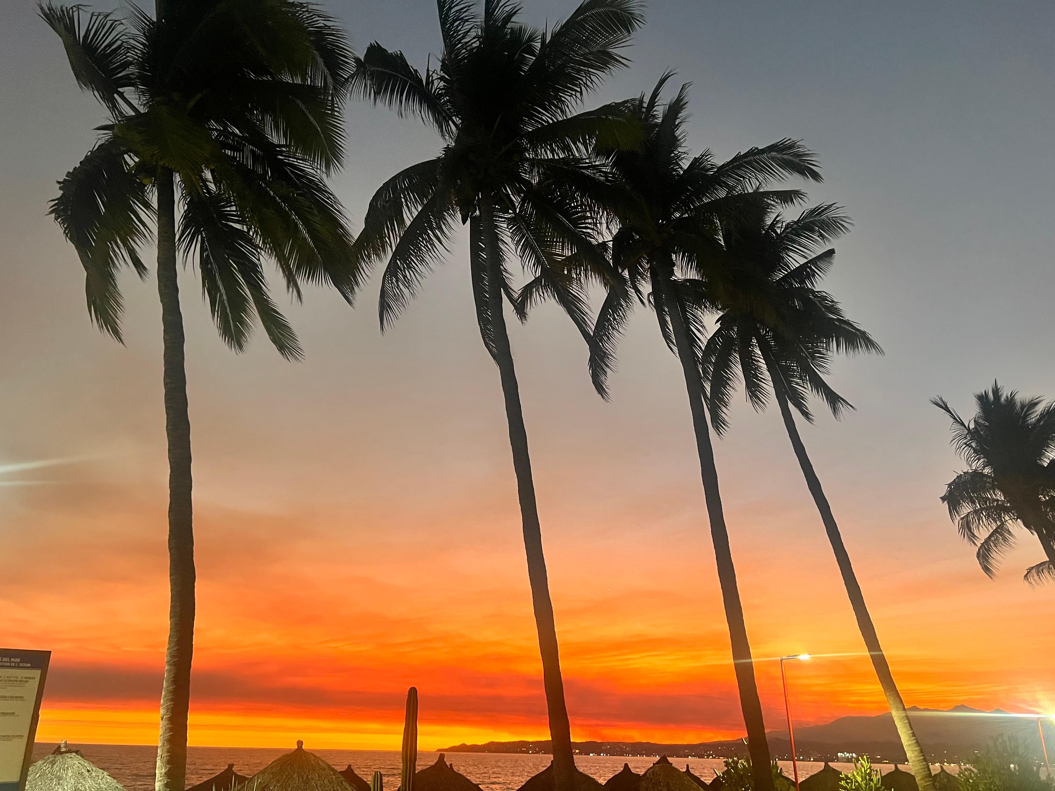 One of many amazing sunsets