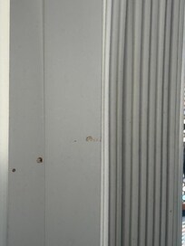 Stains on wall/blinds