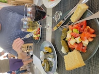 A yummy Greek meal.