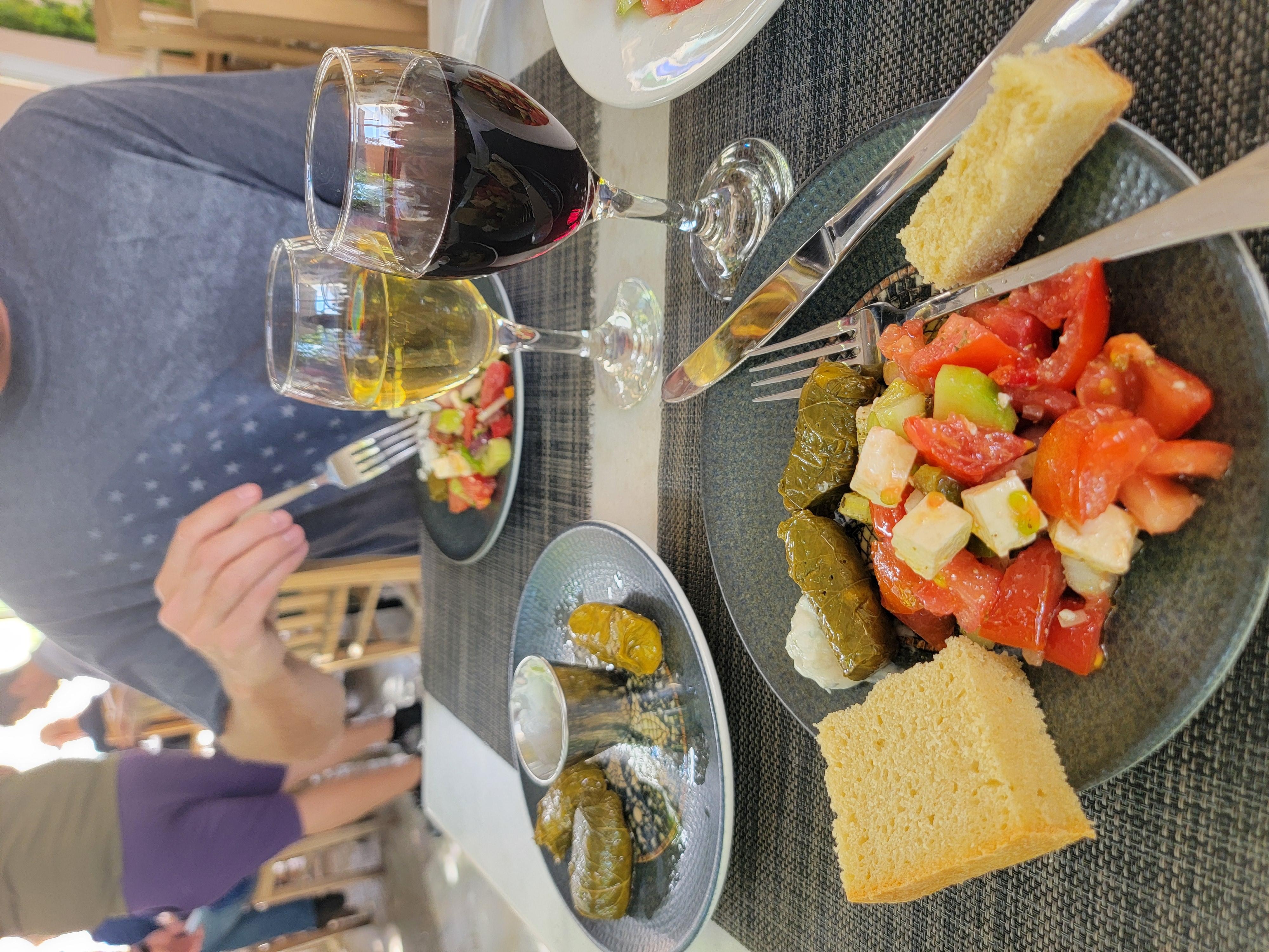 A yummy Greek meal.