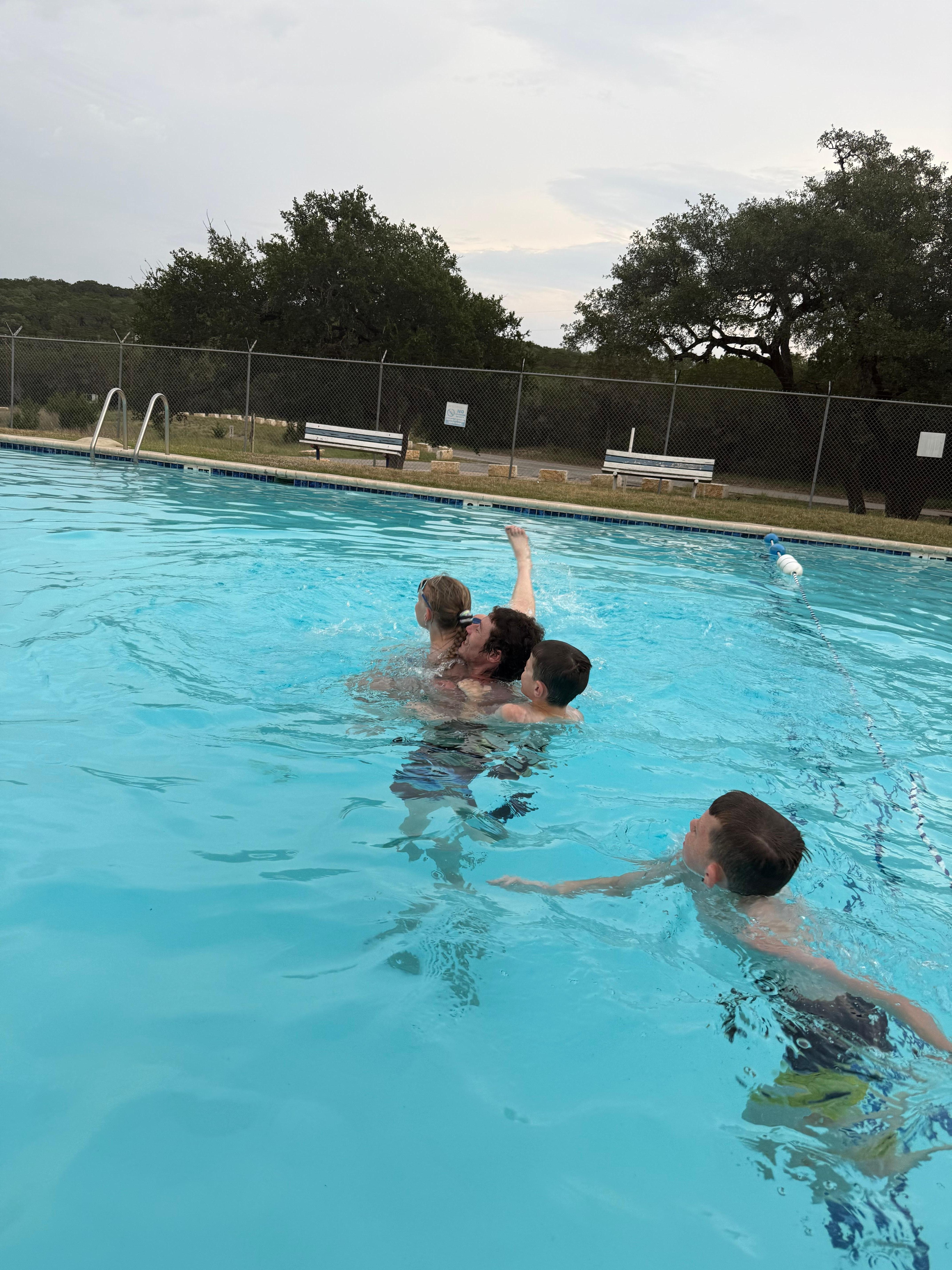 Kids at the pool