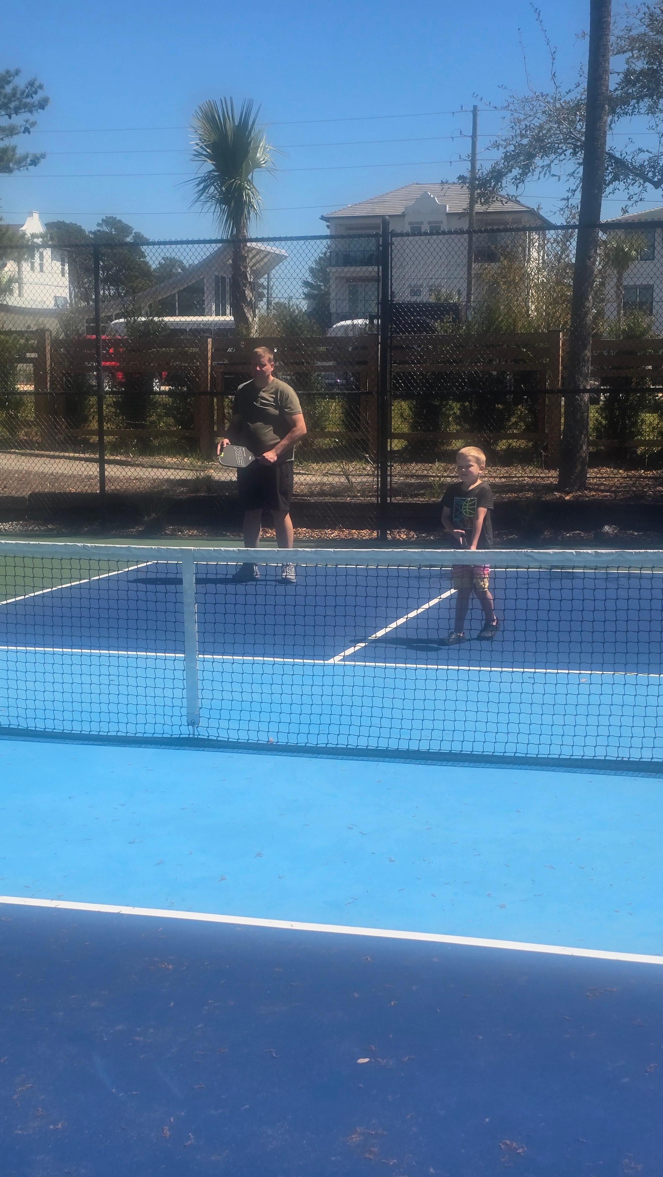 Bring pickleball paddles and balls - 3 courts plus a tennis court