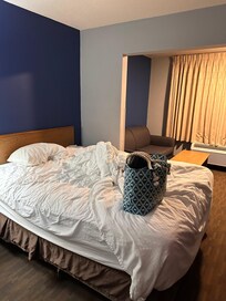 Didn’t care for the colors. Dark blue with very light blue/grey color bathroom door and frame was panted black.