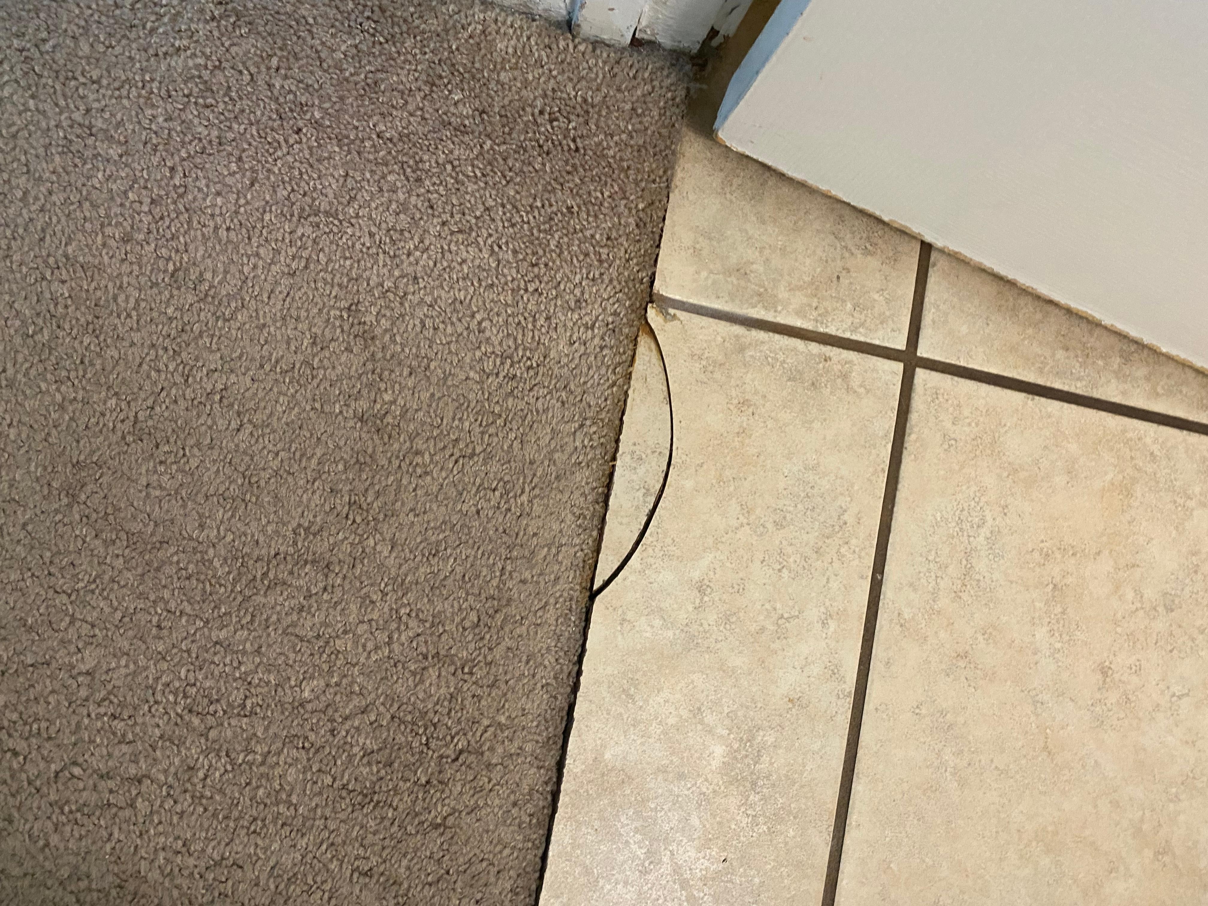 Broken tile