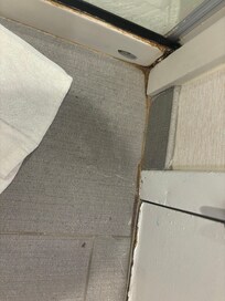 moldy caulking and water leakage
