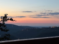 Sunset view of the mountains