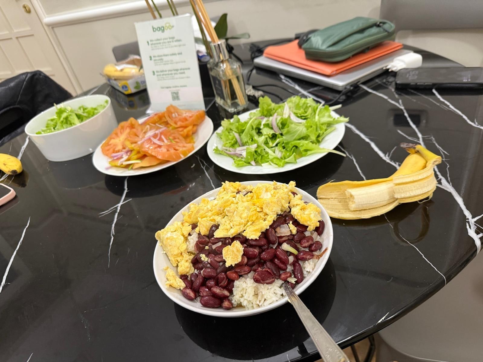 Desayuno o cena elaborado como en casa 