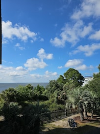 Daytime view from the balcony.