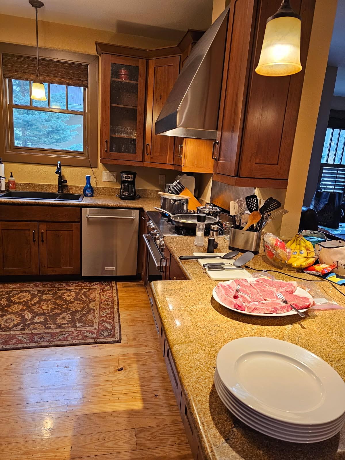 Beautiful kitchen with a gas range 