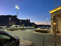 View from the parking lot