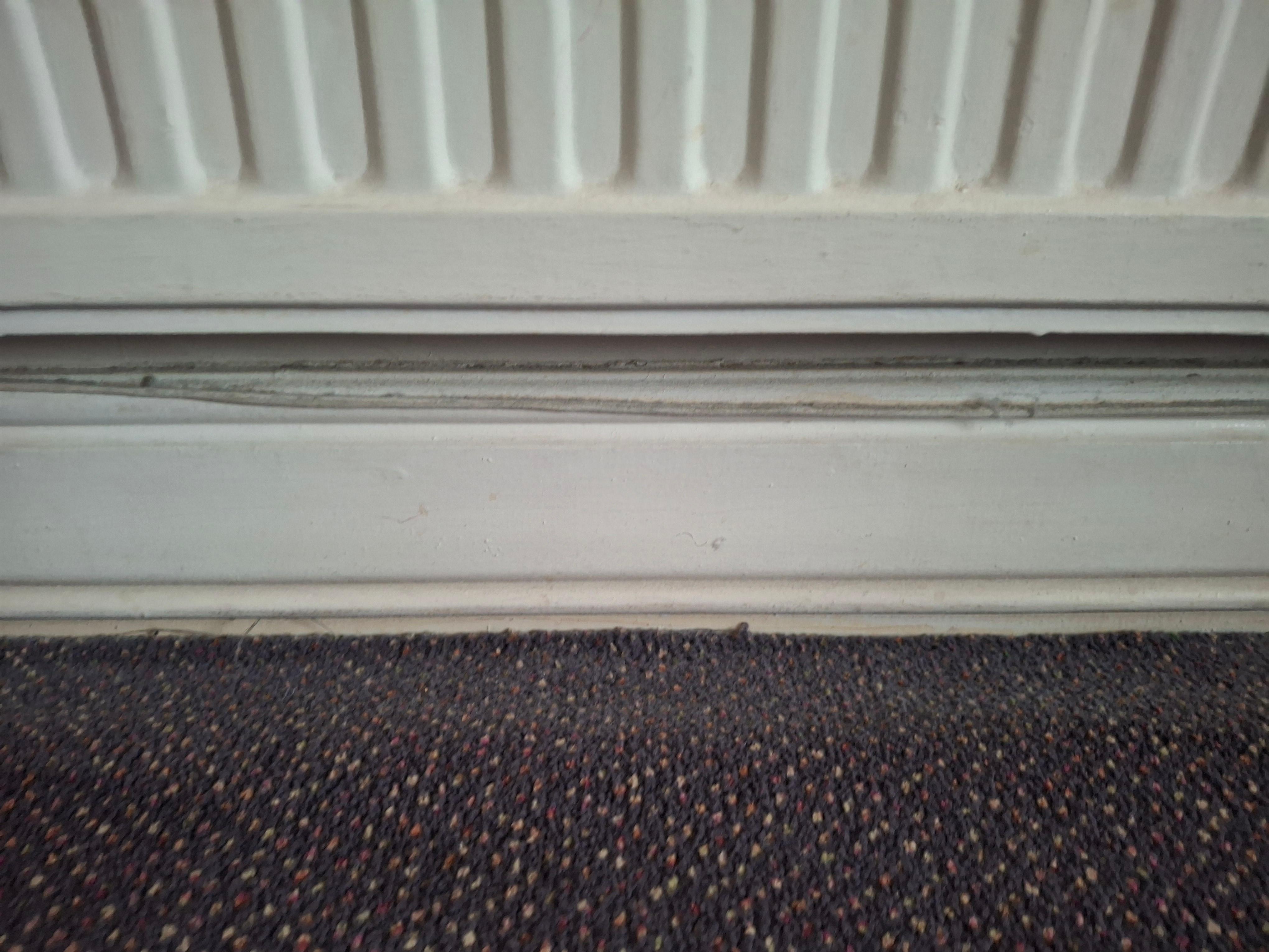 Thick dust under the radiator