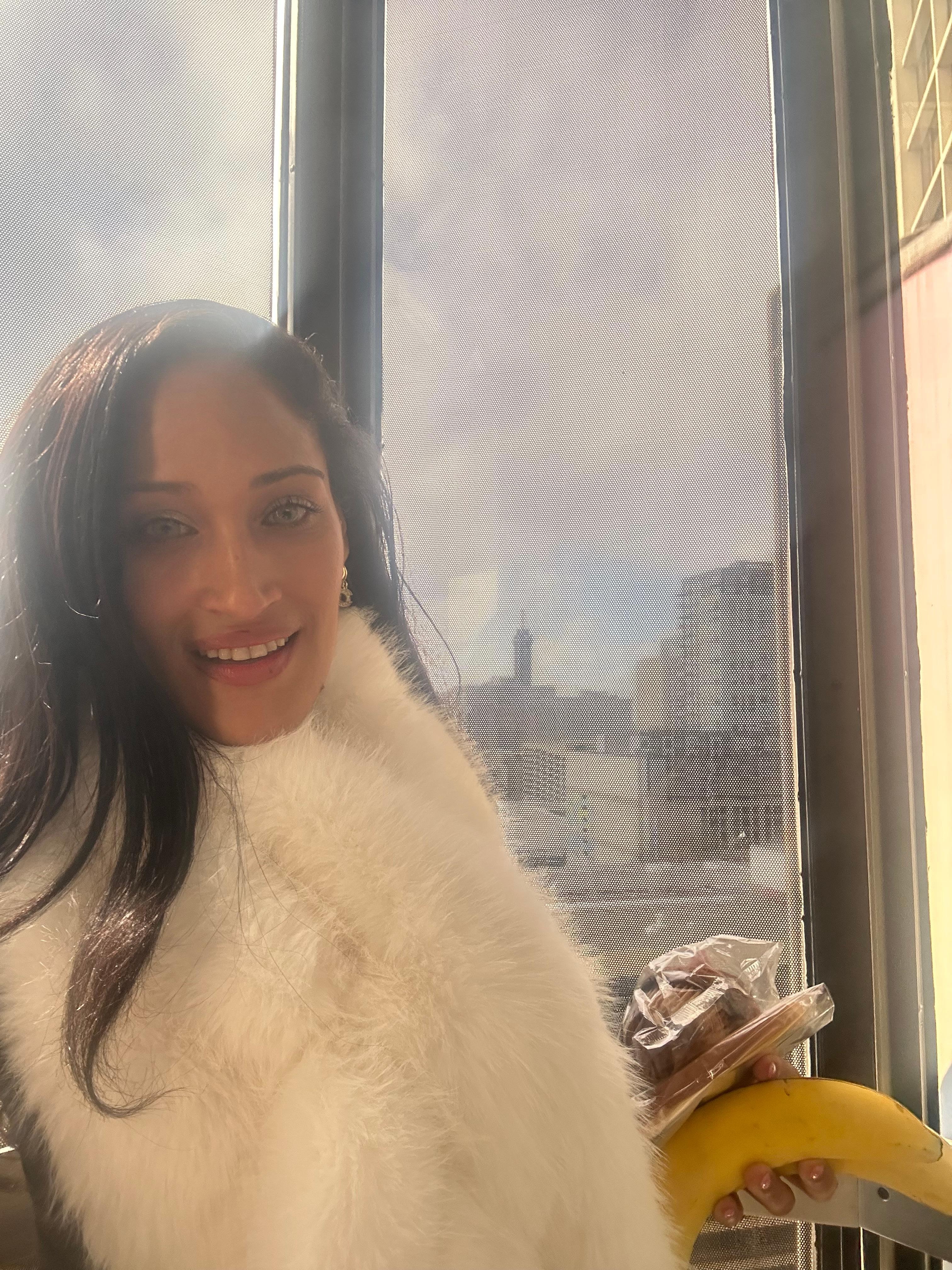 The view from one of the several elevators