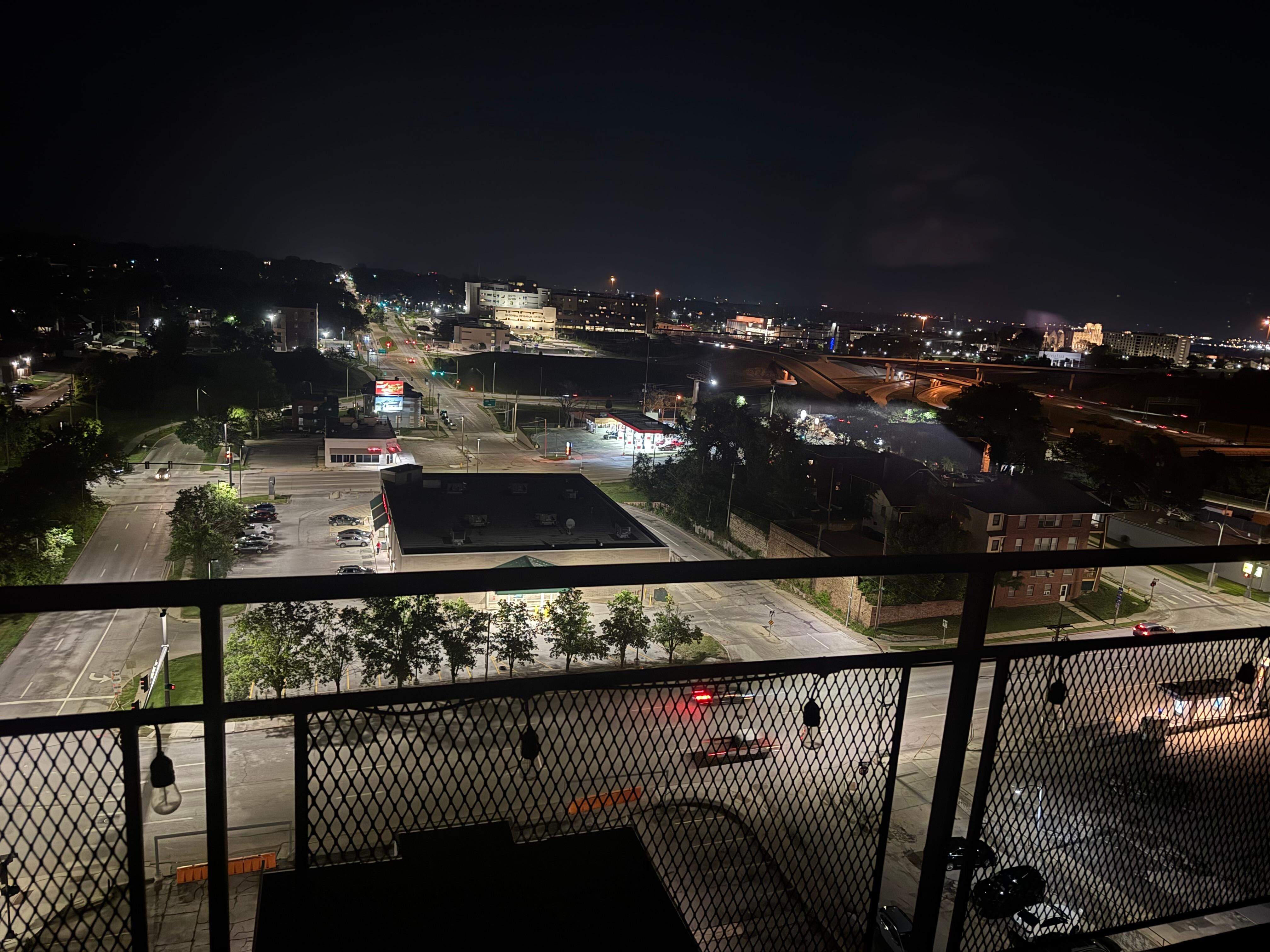 View at night