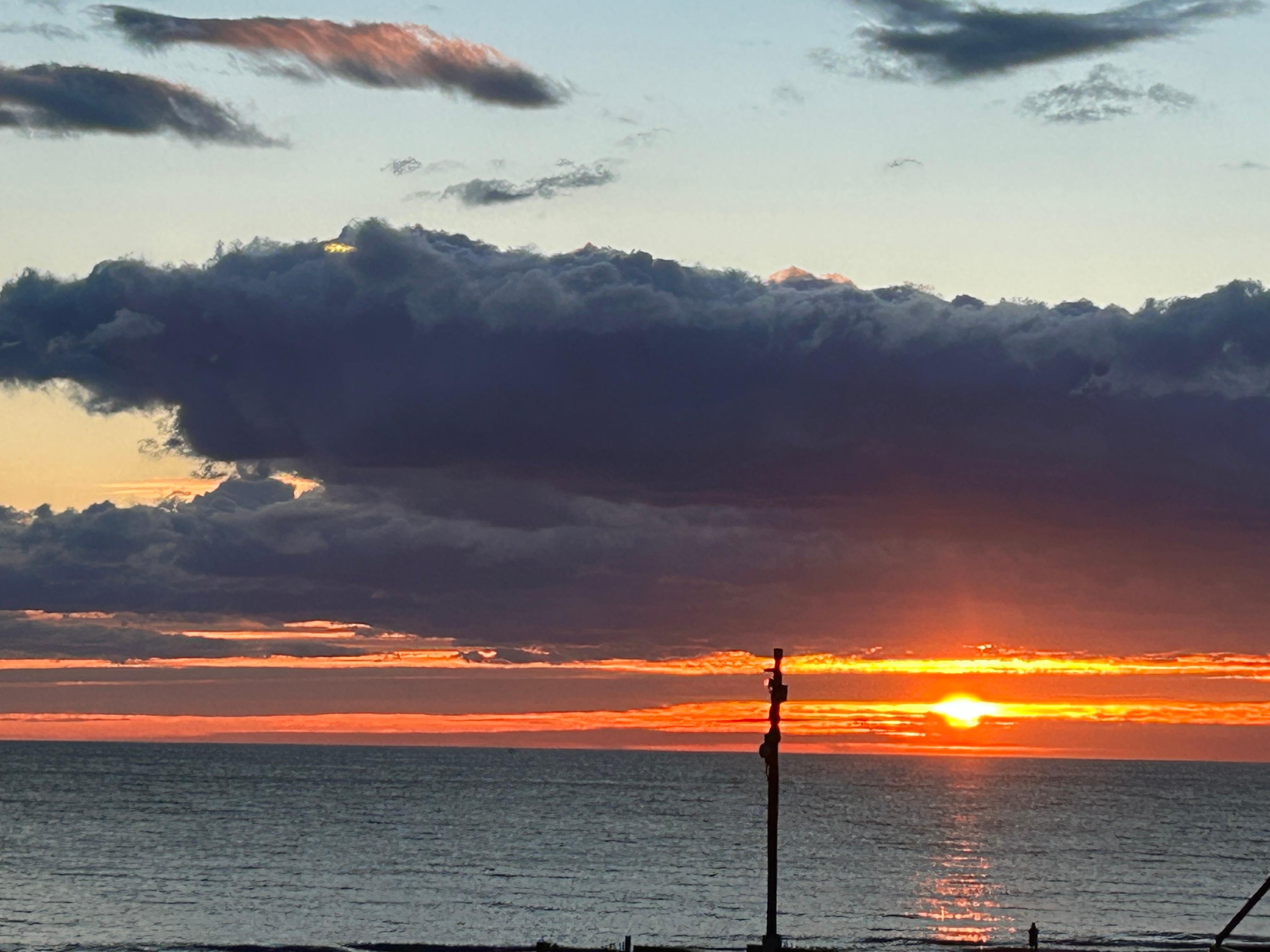 Winter sunrise from the balcony 