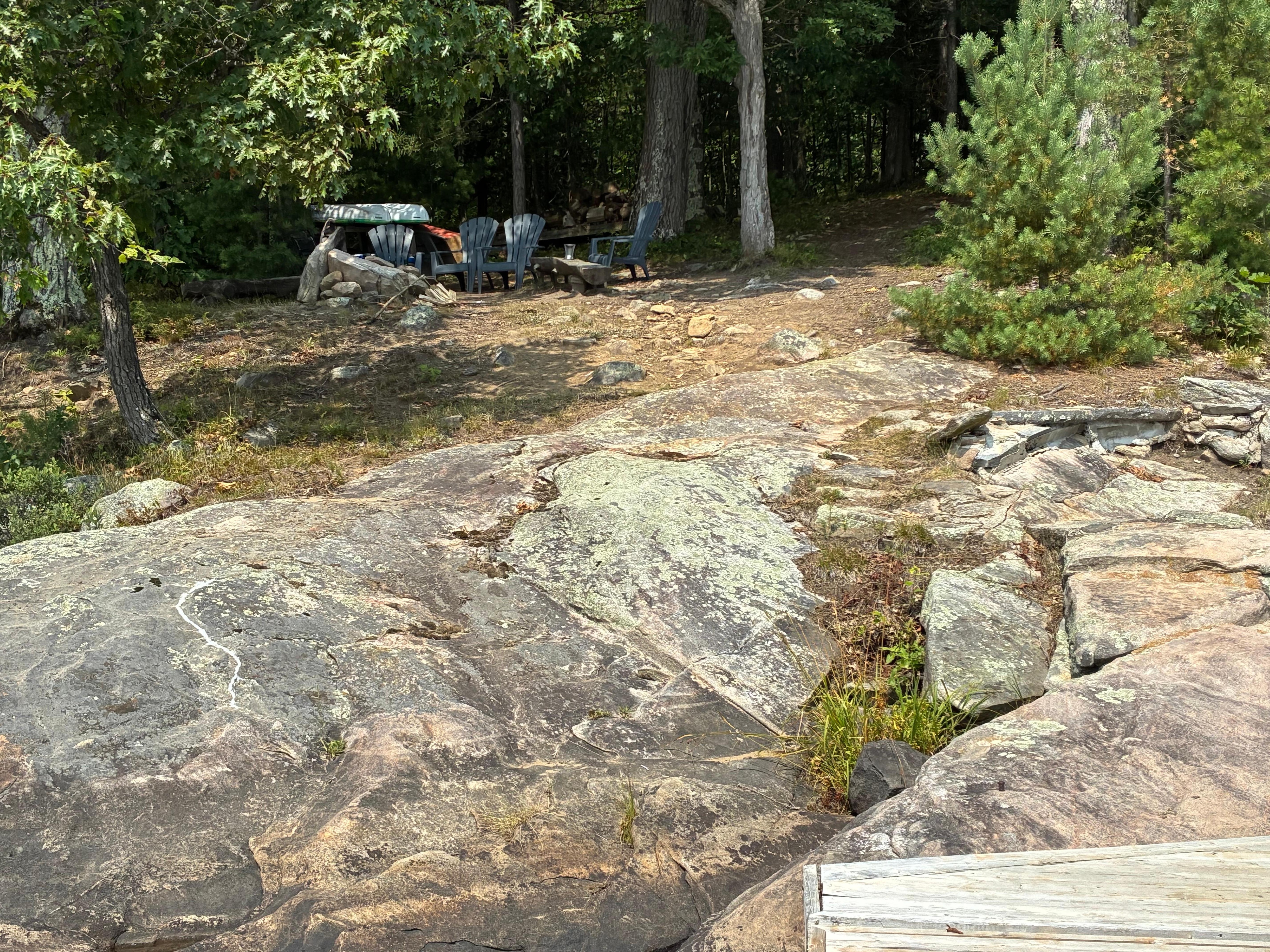 From the sock looking towards the fire pit