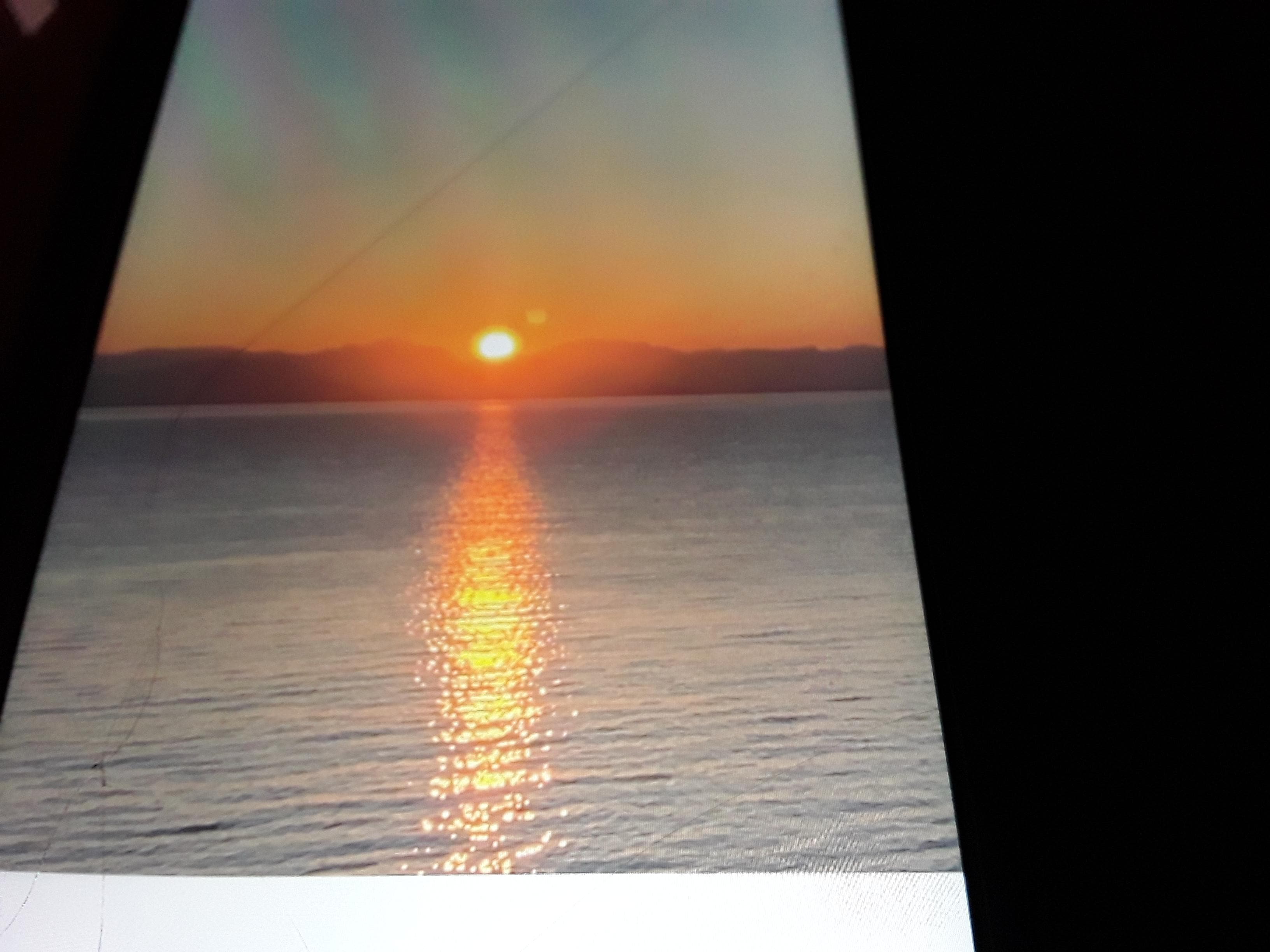 Sunrise from hotel room balcony