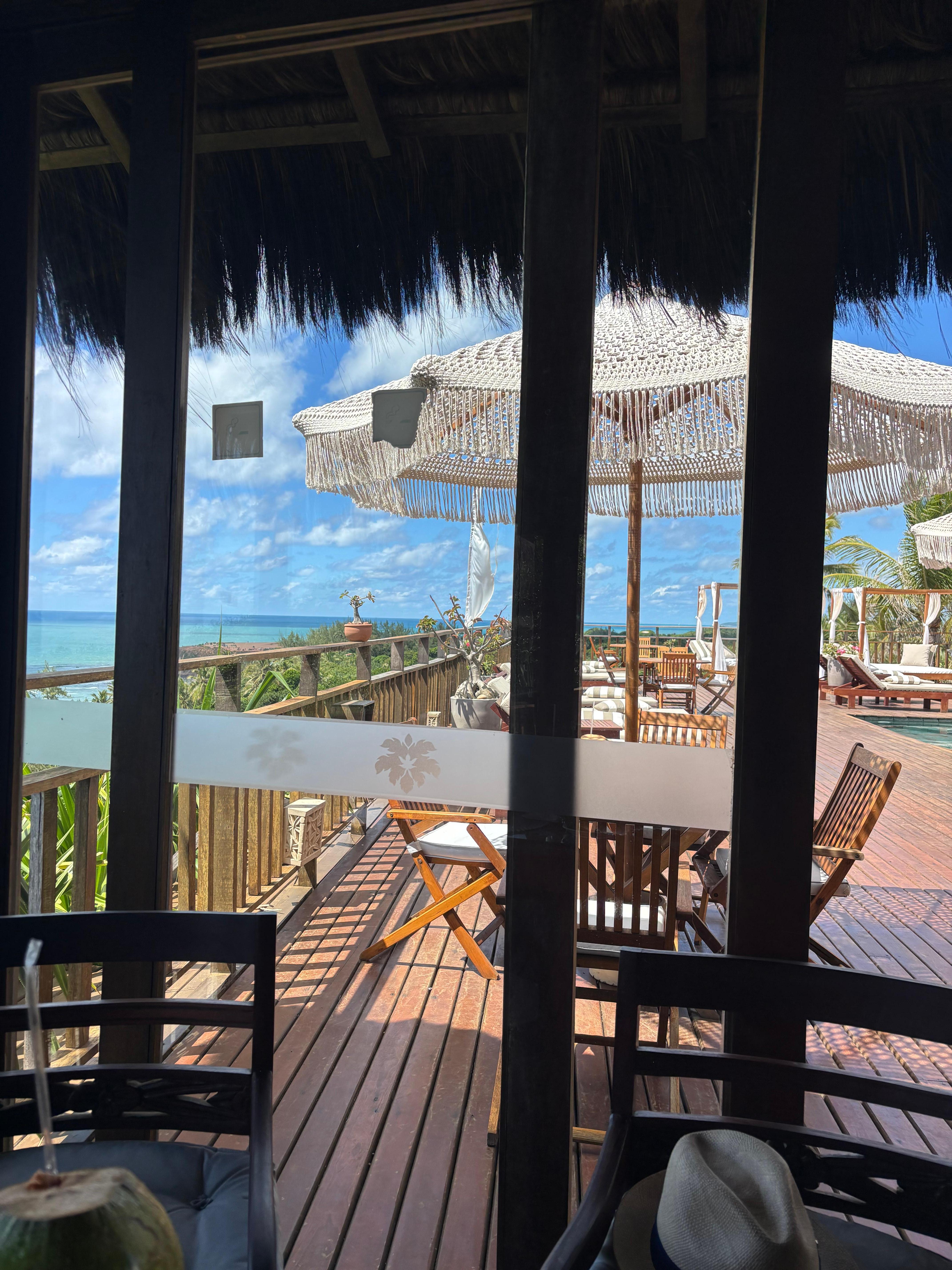 Vista do café da manhã