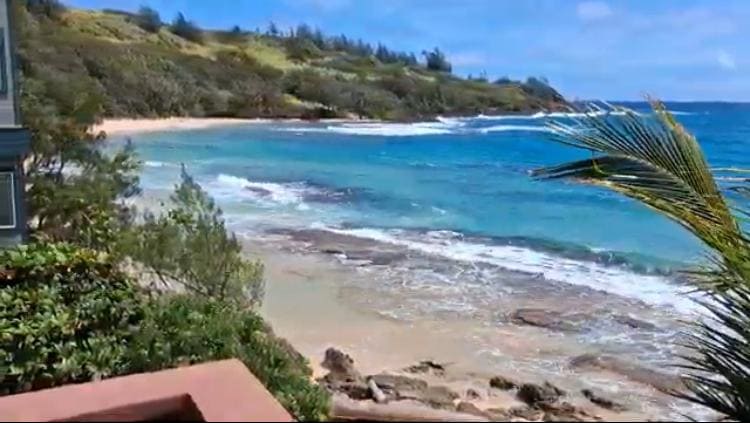 The view from the balcony. 