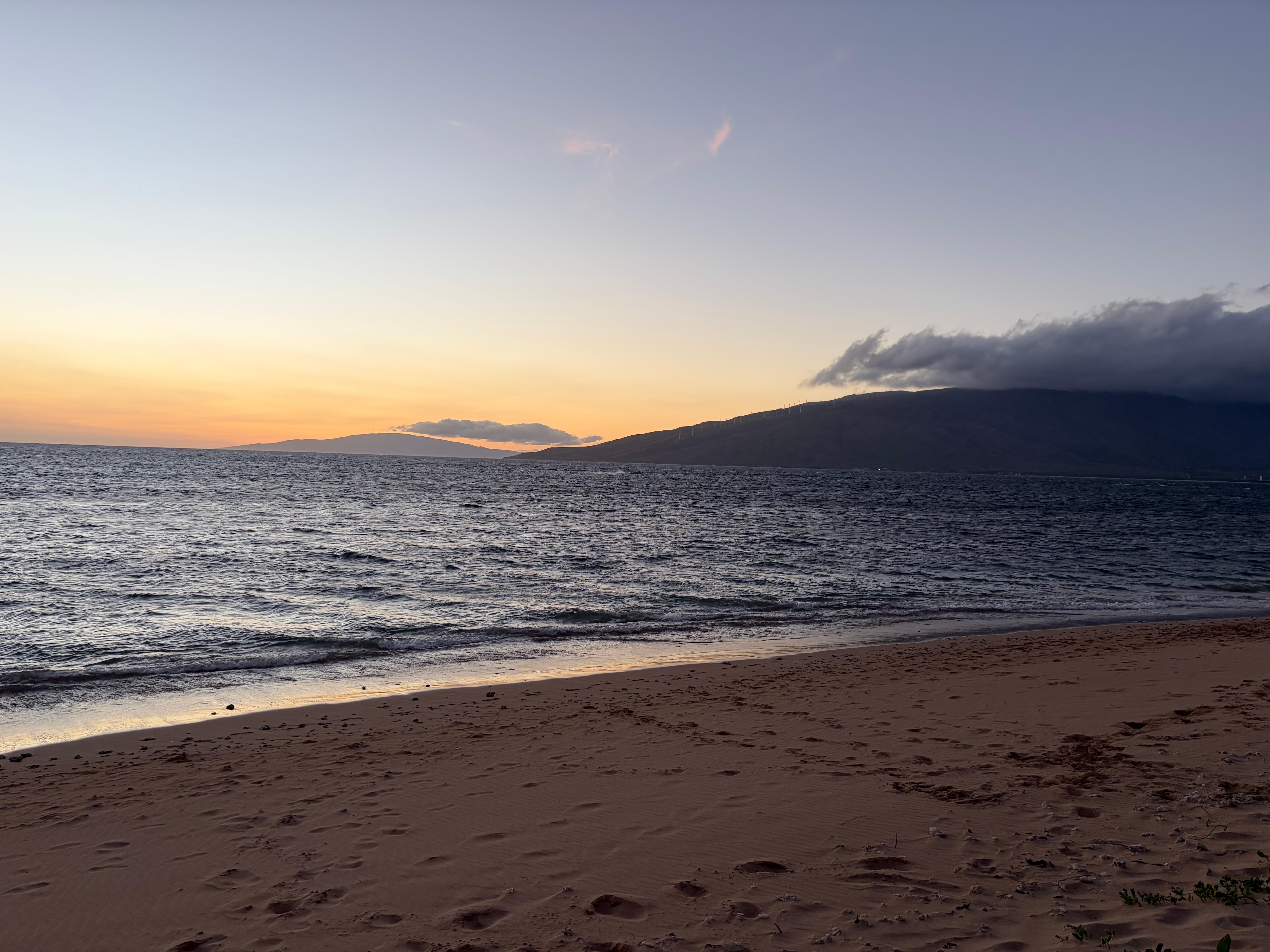 A beach in front of the condo