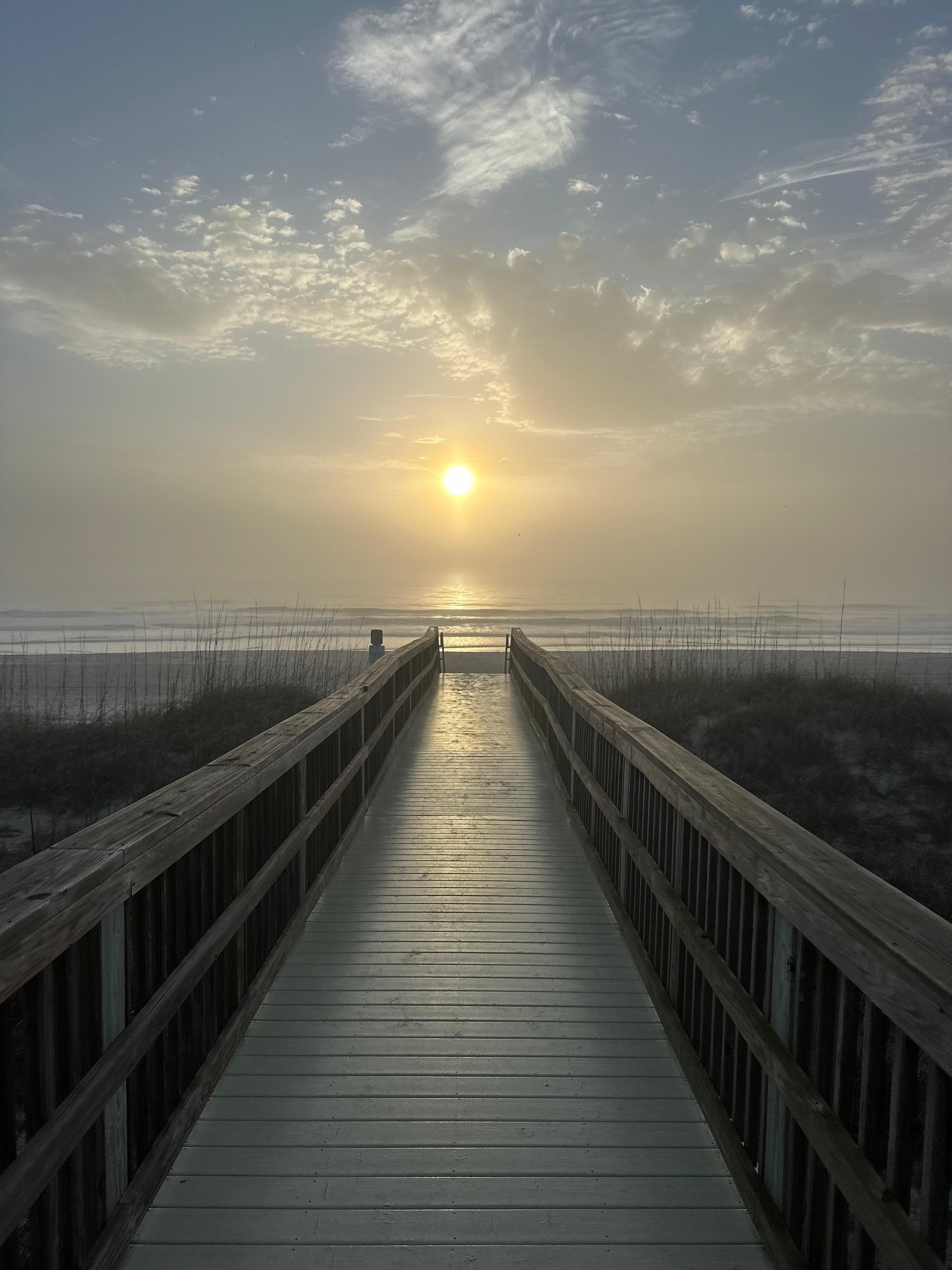 Sunrise at our beach access