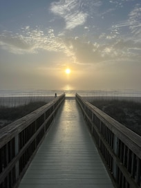Sunrise at our beach access