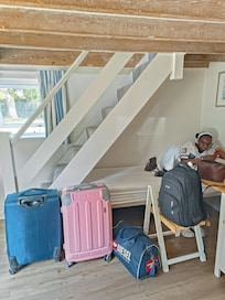 Lovely resting room stairs to the bedroom