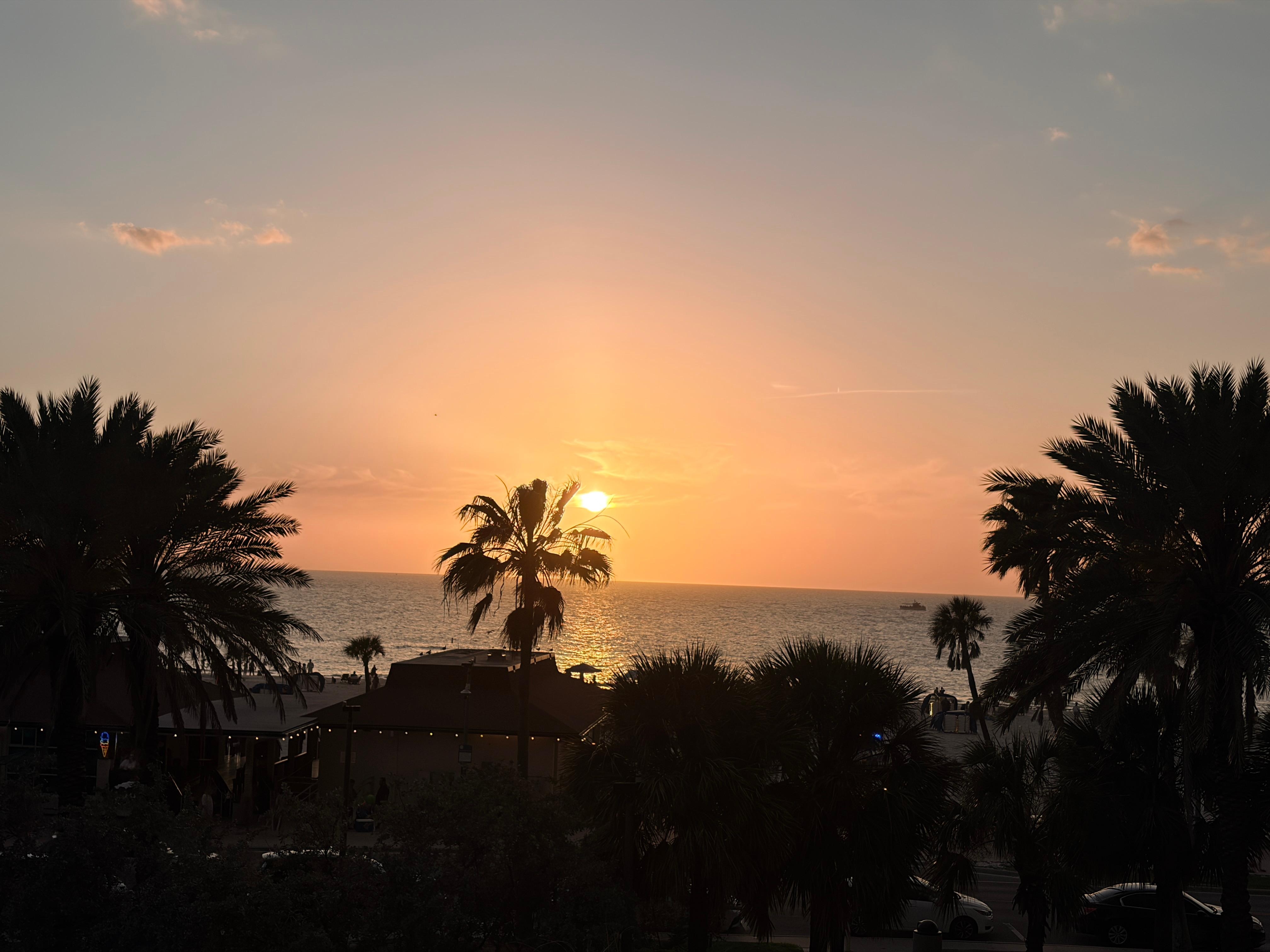 Sunset from the balcony
