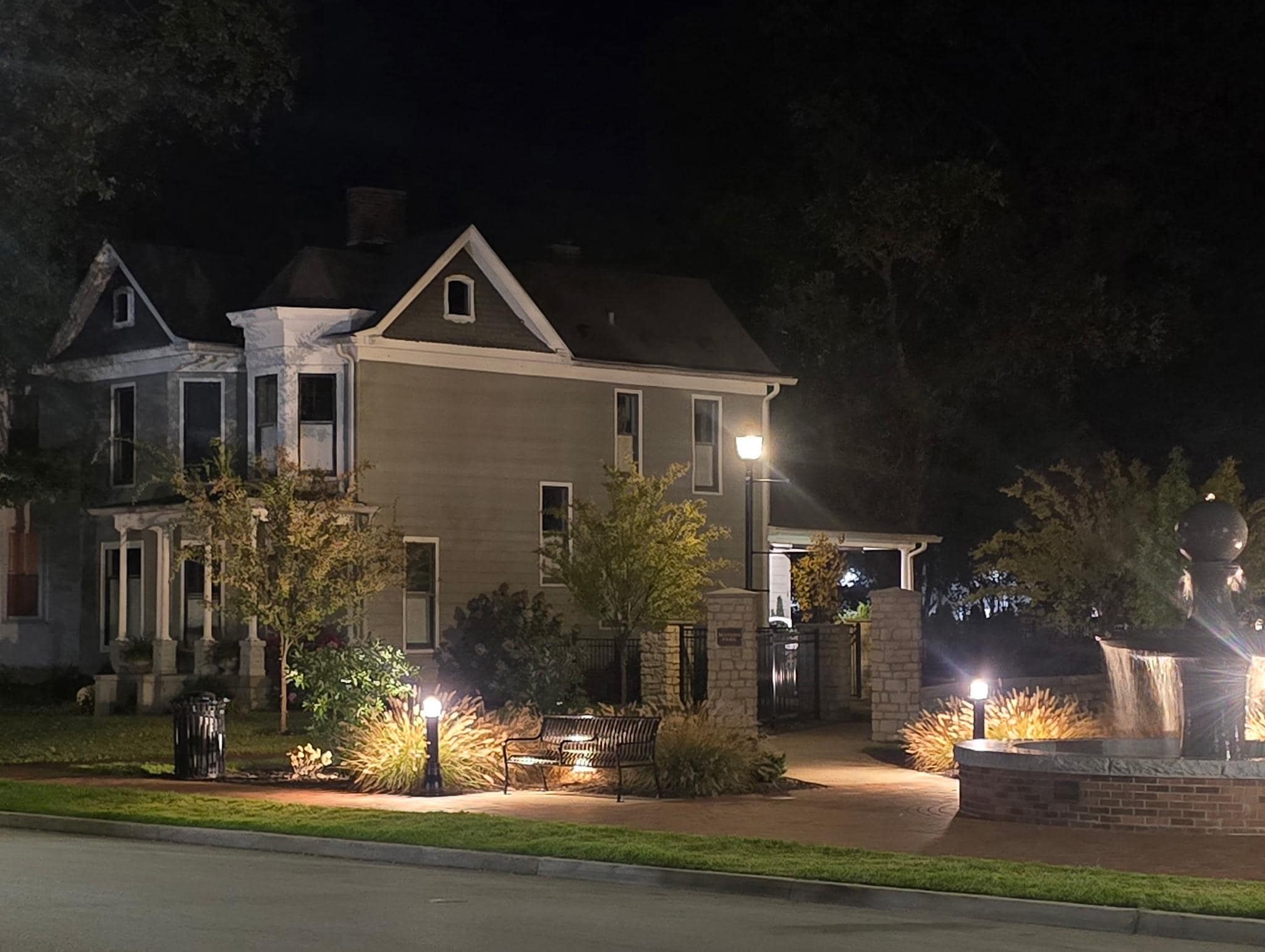 Her house at night...it's beautiful!