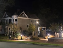 Her house at night...it's beautiful!