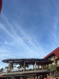 Airport is very close so you can see the planes