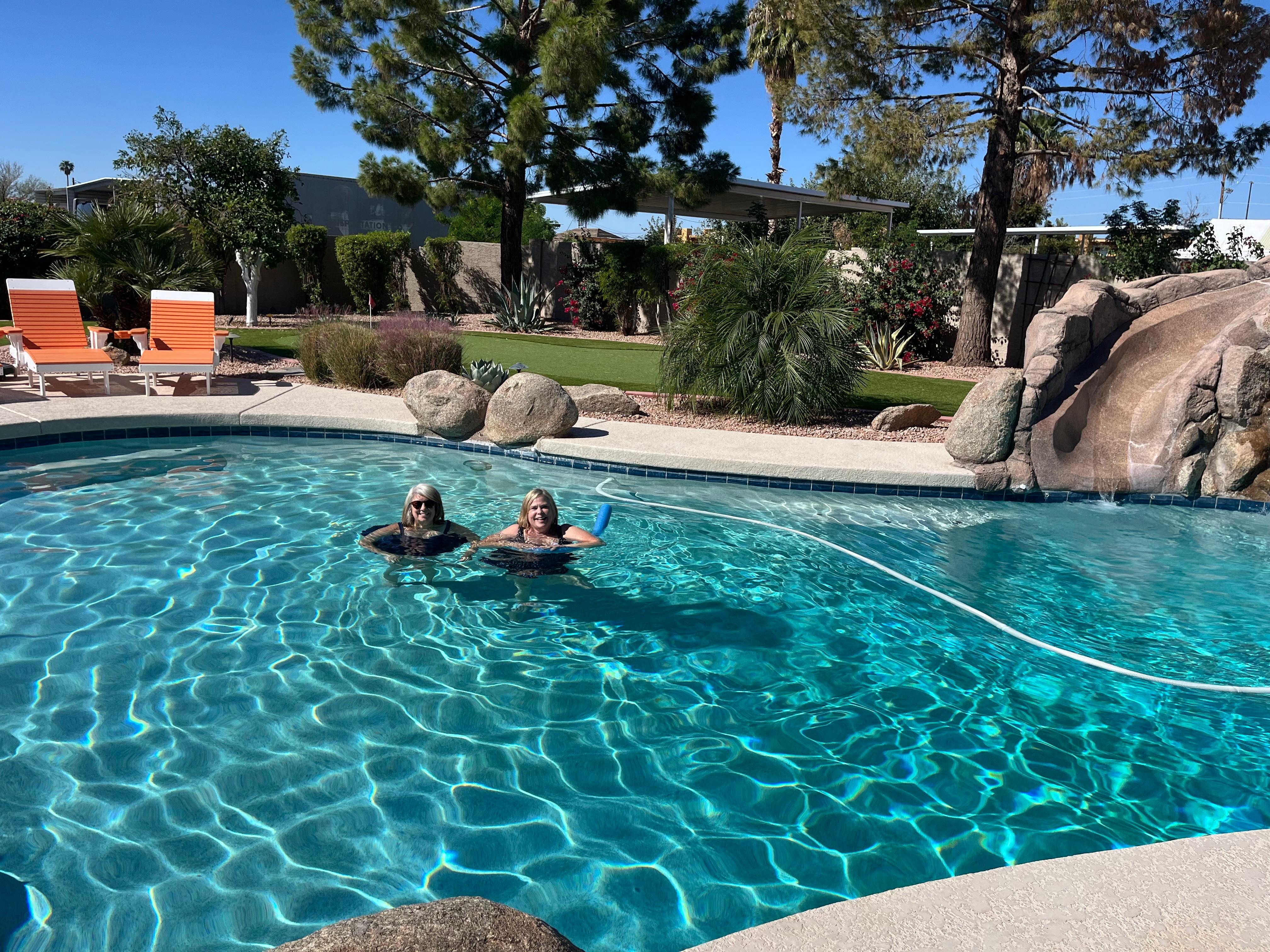 We had a girlfriend gathering for 4 days and played like we were kids again.  (We are all over 60!)  a healing and blessed and  fun fun time! Could not have been happier or more impressed  