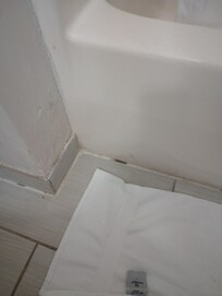 Mold around base of tub