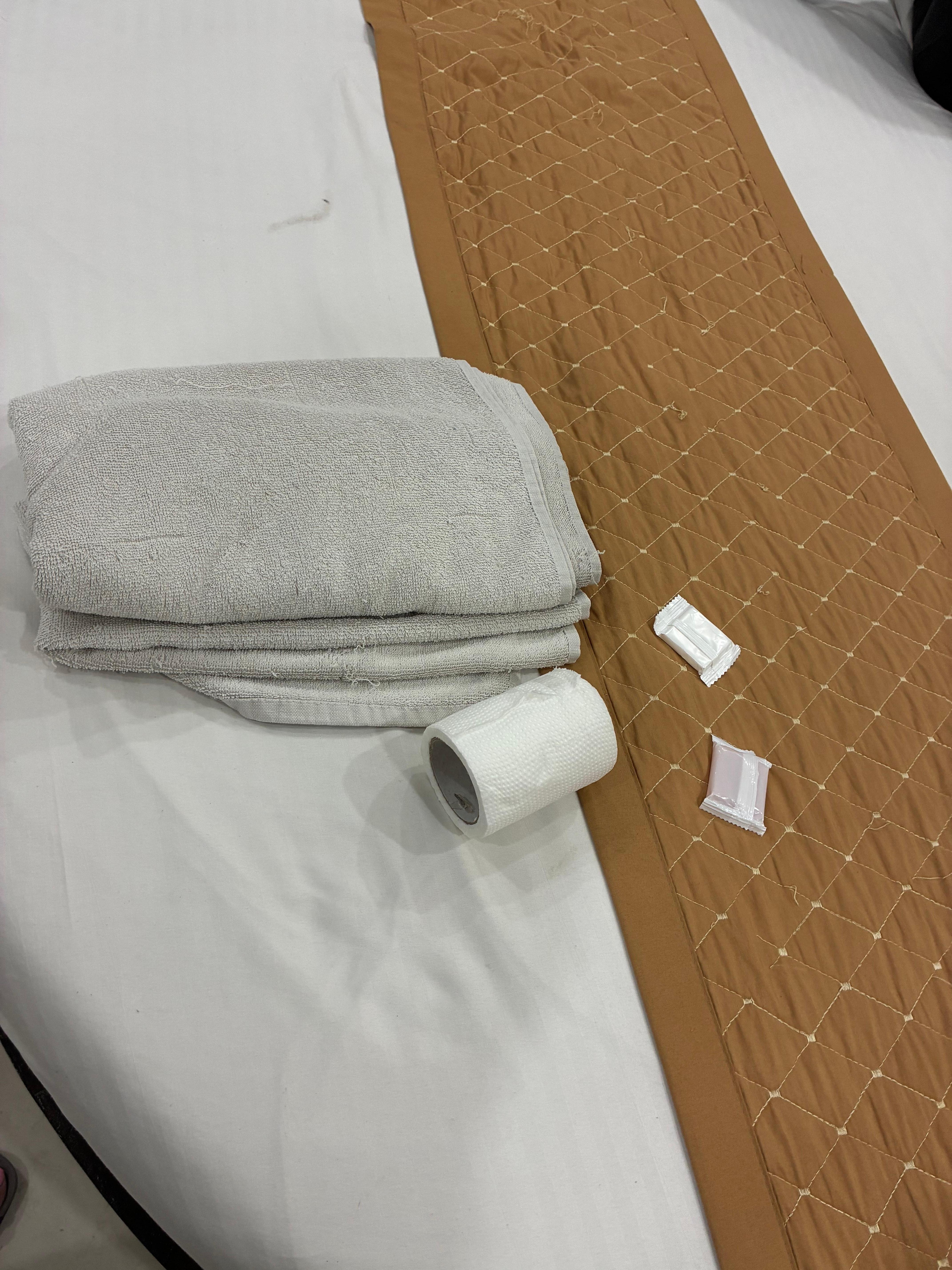 They did provide two mini soaps that were the same as other hotels on trip- smelled great- only used one as no real shower