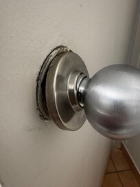 Bathroom doorknob
