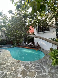 Courtyard with pool