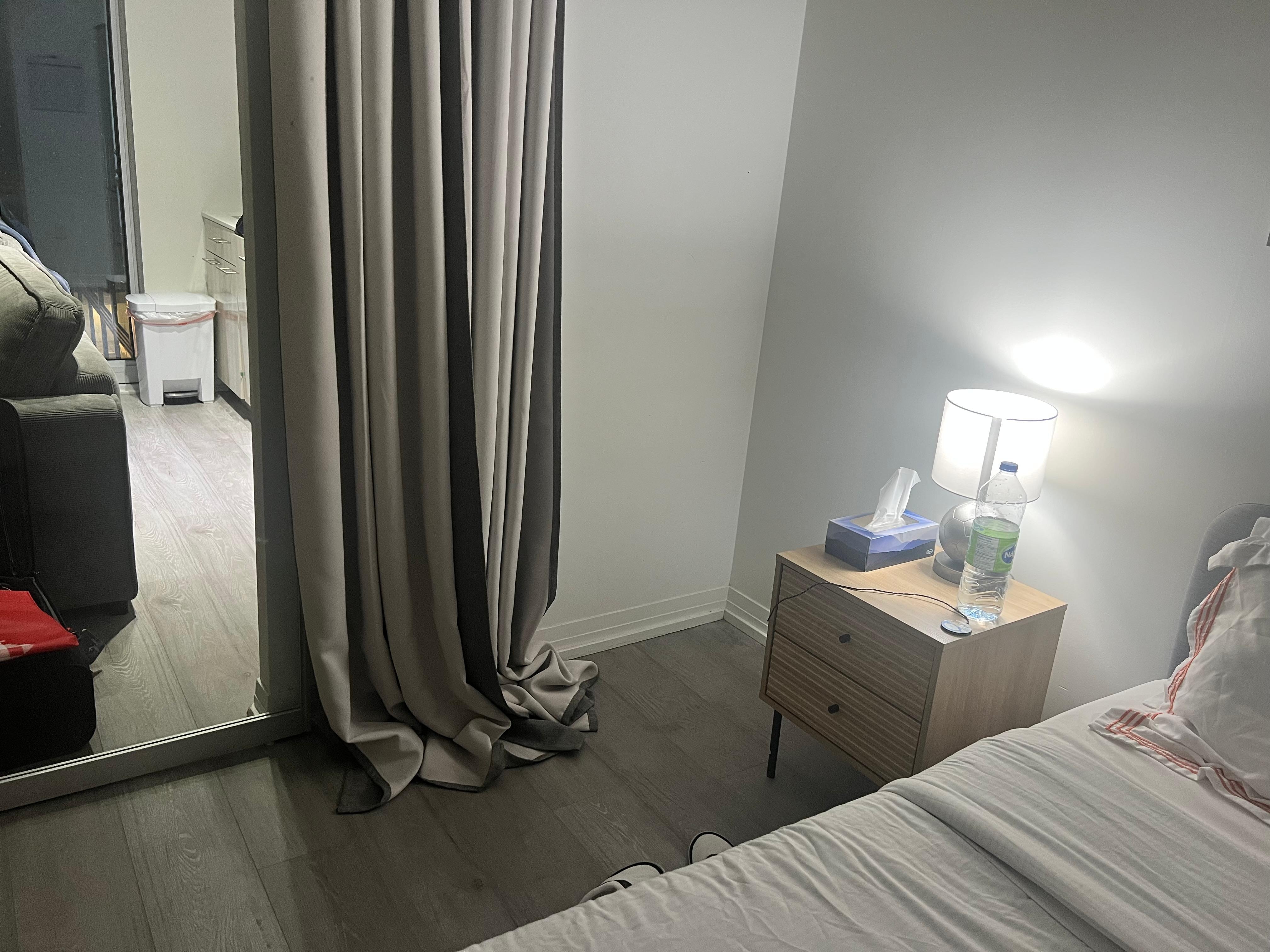 Curtains dragging on the floor 