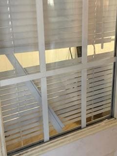 Entrance door definitely no privacy  