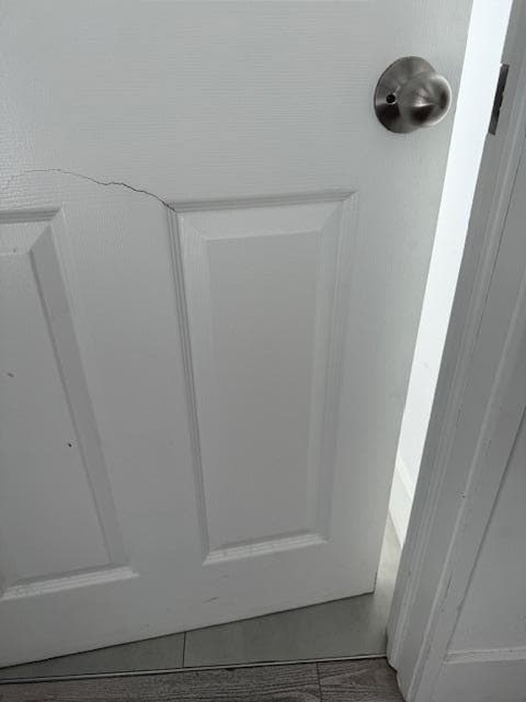 bathroom door would not close